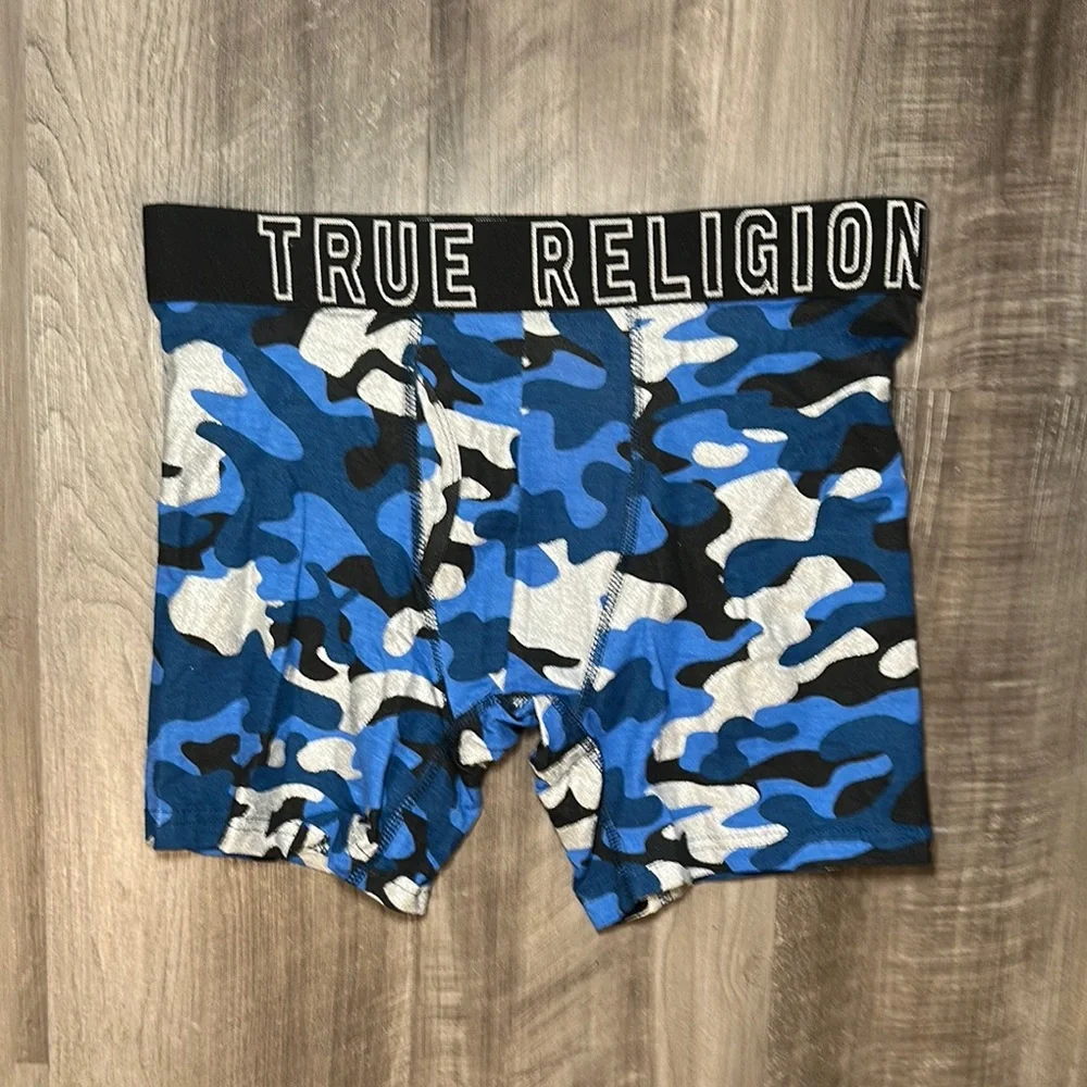 True Religion Modal Metallic Camo Boxer Brief - Medium